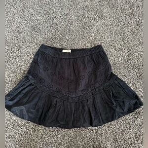 Love Shack Fancy Black Skirt
